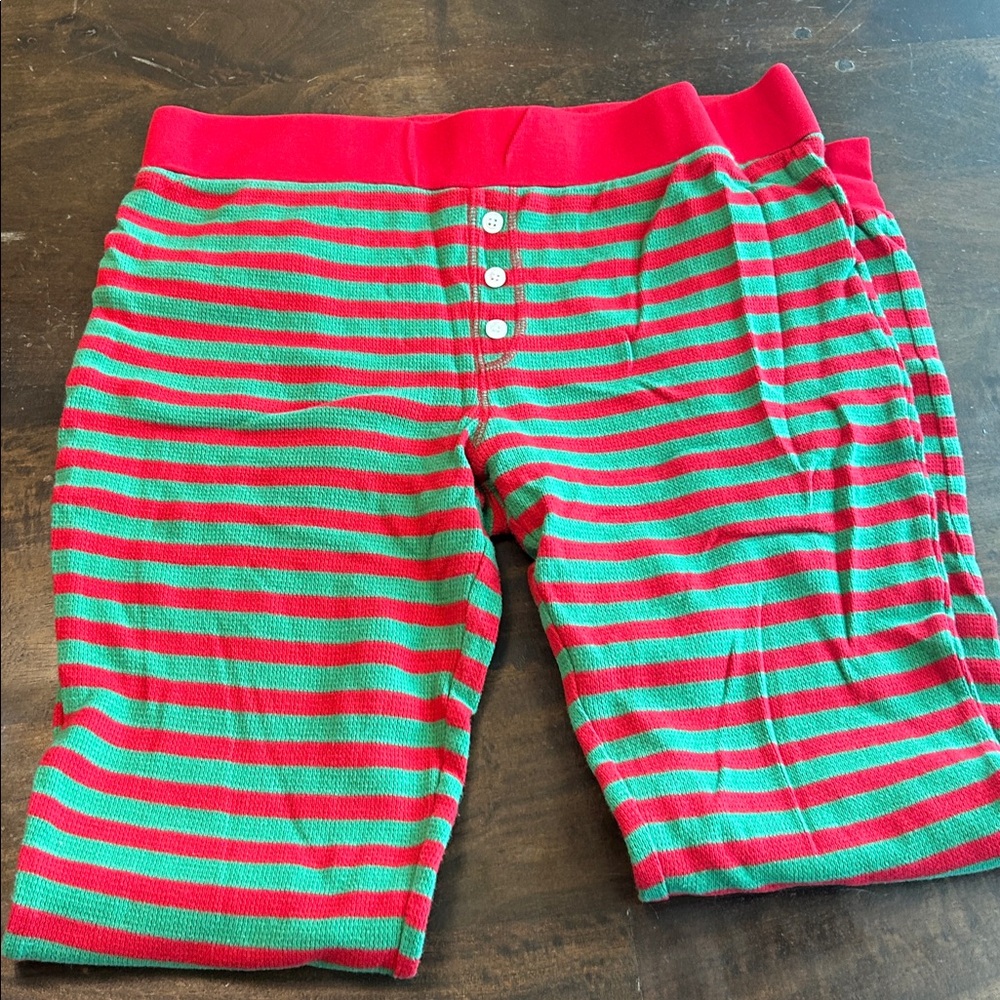 LAKE Pajama Striped Christmas Pants Size Medium